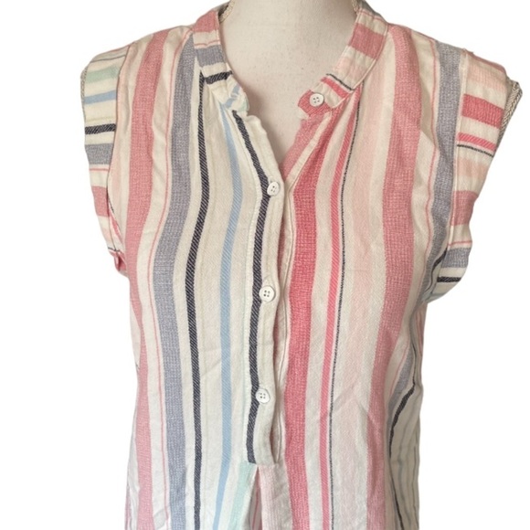 Anthropologie Dress Womens XS Cloth&Stone Stripe Sleeveless Lightweight Spring - Picture 5 of 12